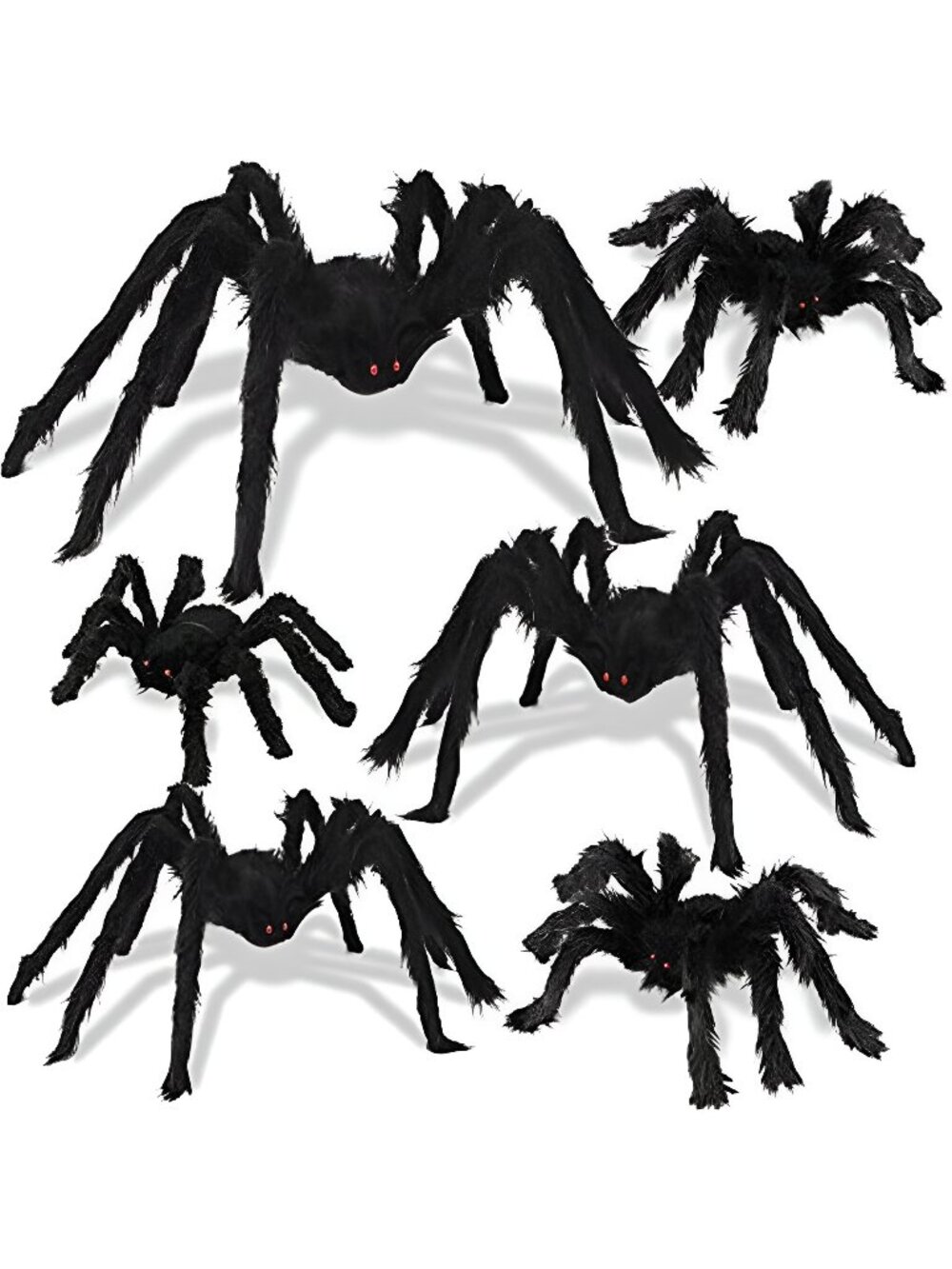 Halloween Spider Decorations 6 Pack: Giant Spider Outdoor Decoration
